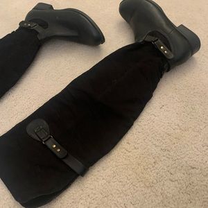 Black tall boots